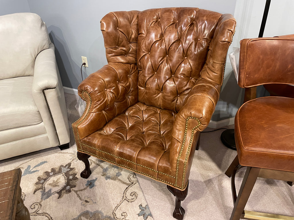 201 - Tufted - Leather Chair - Factory Outlet