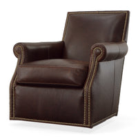 120-01 Mulberry Leather Chair