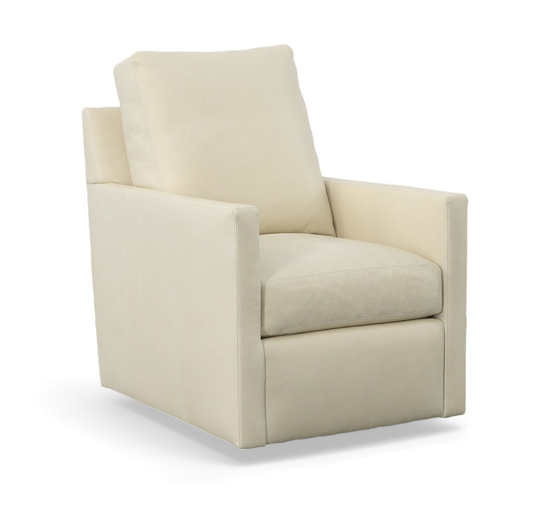 195 - Malcolm - Leather Swivel Chair