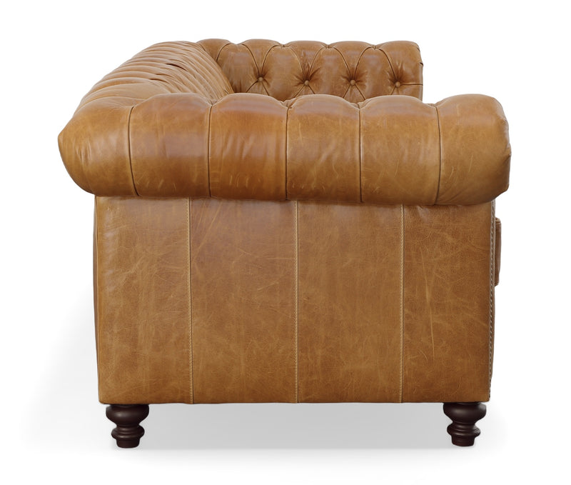 607-03 Louise Leather Chesterfield Sofa