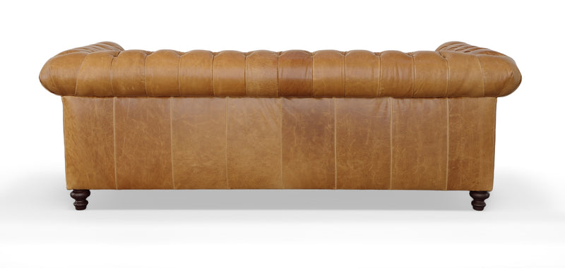 607-03 Louise Leather Chesterfield Sofa