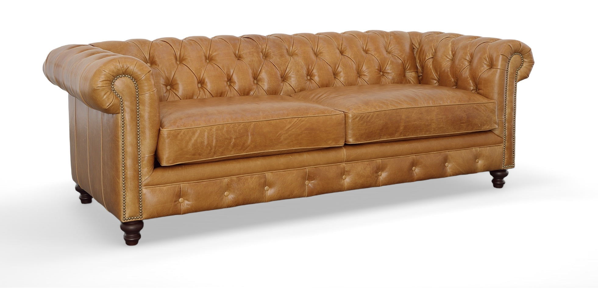 ピース　チェスターフィールド　アメリカ 607-03 Louise Leather Chesterfield Sofa – American Classics