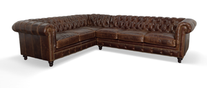 607 L-Shape Leather Sectional (long Right)