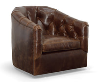 812 - Keystone - Leather Swivel Chair