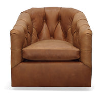 812 - Keystone - Leather Swivel Chair