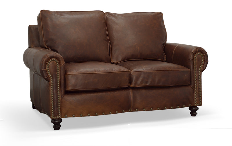 959-02 Hampton Leather Loveseat