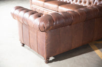 607 L-Shape Leather Sectional (long Right)