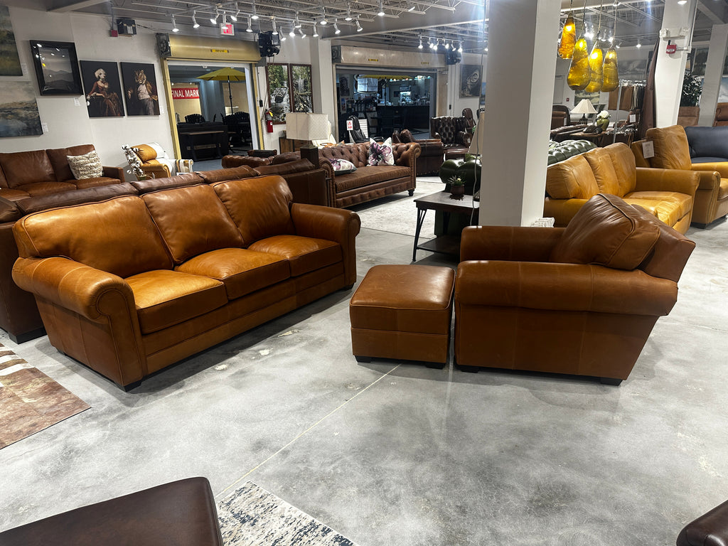 554 - Sofa, Chair, and Ottoman - Factory Outlet