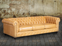 609-03 Franklin Leather Sofa