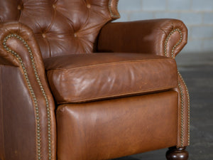 66-R1 Standish Leather Recliner