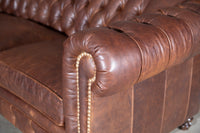 607 L-Shape Leather Sectional (long left)