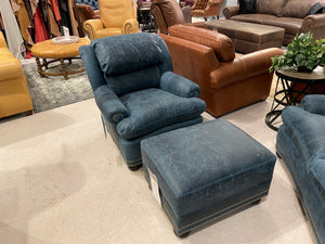 570 - Chair and Ottoman - Factory Outlet