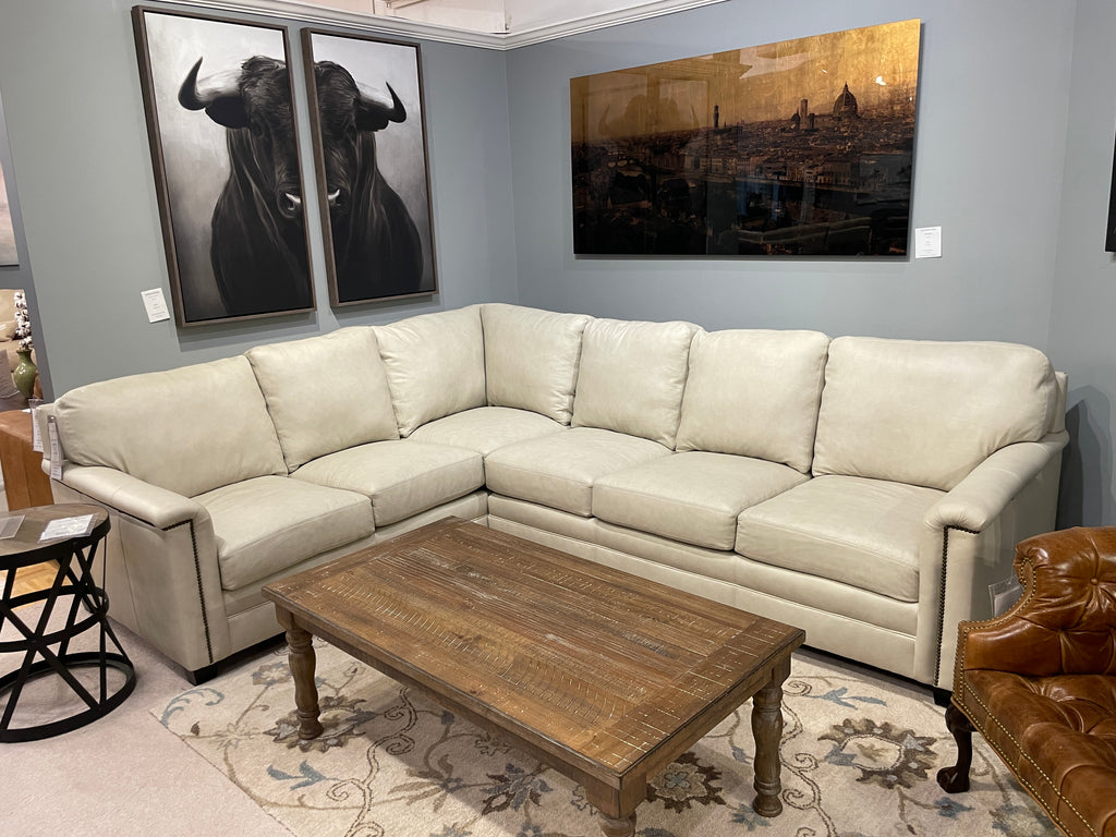 799 - Lexus - Long Right - Leather Sectional - Factory Outlet