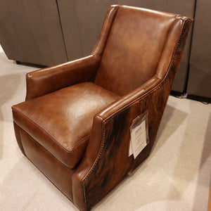 123 - Swivel Chair with Hair on Hide - Factory Outlet