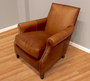 120-01 Mulberry Leather Chair