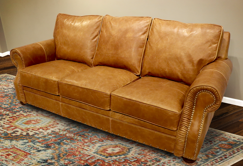 555-03 Park City Leather Sofa