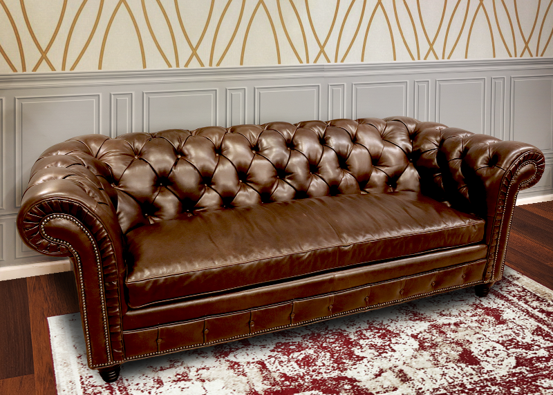 619-03 Windsor Leather Sofa